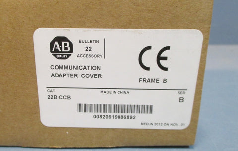 Allen Bradley 22BCCB Communication Adapter Cover Frame B Series B NIB