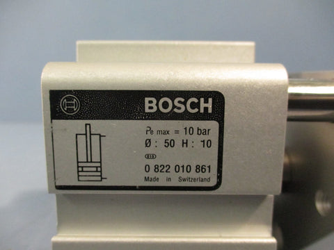 BOSCH 0822010861 Pmax 10 BAR Pneumatic Cylinder DBL Acting 50mm Bore 10mm Stroke