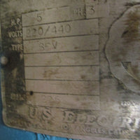 US Electrical Motors E879176 Severe Duty Motor 3PH 3600RPM 5HP Tapered Shaft