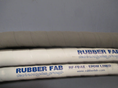 Lot of (3) Rubber Fab Hose 2in 24"L RF-FDA 3A