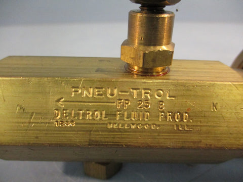 Lot of (2) Deltrol Fluid Products FP 25 B Flow Control Valve