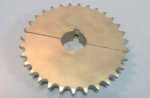 Browning 50B31 Nickel Plated Steel Split 1-1/2" Keyed Screw Bore Sprocket NWOB