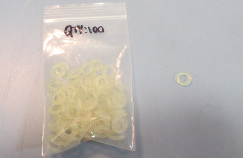 Packaging Technologies P72000109CS Plunger ORings 0.3" ID 0.5" OD 100 pcs