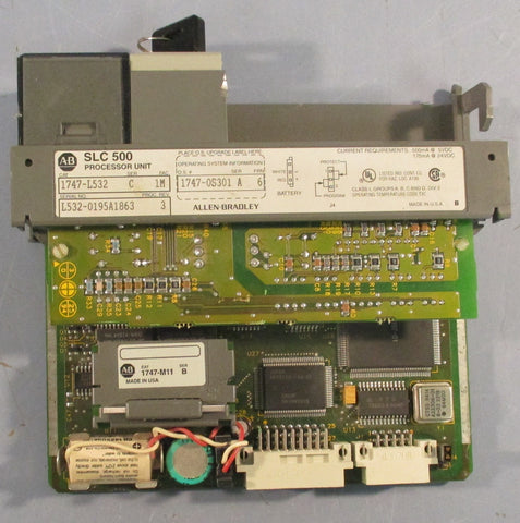 Allen Bradley 1747-L532 Processor Unit SLC 500 Ser C 5-24VDC With Key