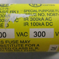 Bussmann LPSRK70SP LowPeak Time Delay Fuse 600VAC 300VDC 70A