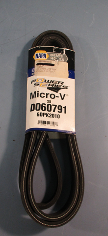 NAPA Power Series Micro-V 25 D060791 6DPK2010 Serpentine Belt, Double Sided