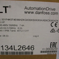 Danfoss VLT Automation Drive 134L2646 4kW 5HP NEMA 4X IP66 3X380-480V In