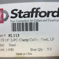 Stafford 113/16" 2 Piece Shaft Clamp Collar Steel LP 8L113 Box of 5