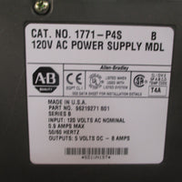 AllenBradley PLC 5 Power Supply 120VAC Input Series B 1771P4S