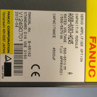 Fanuc A06B6083H245 Capacitir Module Capacitor 4500uF Damaged Case for Parts