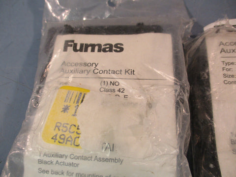Lot of (3) Siemens Furnas 49ACR0 Auxiliary Contact Kit, Series F