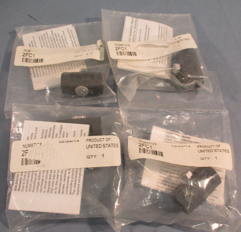 LOT OF (4) NUMATICS 2FC1 FLOW CONTROL VALVE 1/4" NPT 2-WAY