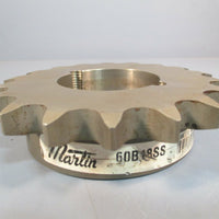MARTIN SPROCKET, 18 TEETH, SINGLE ROW, HUB, TAPER 60B18SS