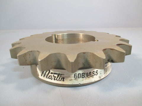 MARTIN SPROCKET, 18 TEETH, SINGLE ROW, HUB, TAPER 60B18SS