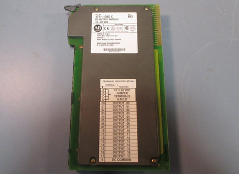 Allen Bradley 1771OBD C Rev. B03 DC Output Module 10  60VDC Series C Used