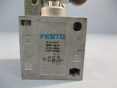 Festo R-5-1/4-B Roller Lever Valve 8996