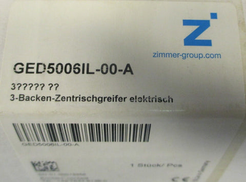 Zimmer Group GED5006IL-00-A 3-Jaw Concentric Grippers GED5000 Series 1856880