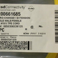 Molex 1200661685 BradConnectivity Cordset 885030K03M120 12M Long