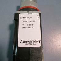 ALLEN BRADLEY SMALL ROUND ILLUMINATED PUSH BUTTON GREEN LED 800MRPAL16GA SER. D