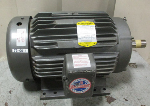Baldor M2394 15 HP Motor 3500 RPM, 208230/460V, 256U Frame, 07H362W360