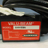 Banner SM91EBN Sensor, Photoelectric, Emitter 30m Range 1030VDC 2m PVC, 41282