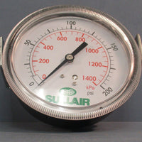 SULLAIR 250007798 Pressure Gauge Replacement 01400 kPa 0200 psi