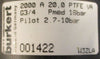 Burkert 2000 Pneumatic Valve 001422 Pilot 2.7-10bar Pmed 16bar 2-Way Solenoid