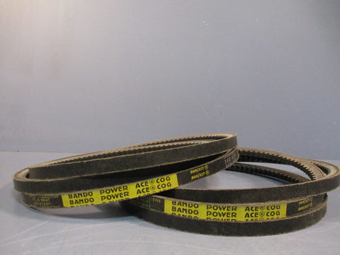 LOT OF (2) BAN/SET BANDO POWER ACE COGGED BELT 3VX670
