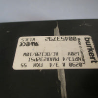Burkert Solenoid Valve Pmax 232 PSI 00453792