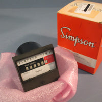 SIMPSON 17720 ELASPED TIME PANEL METER, ANALOG 120VAC