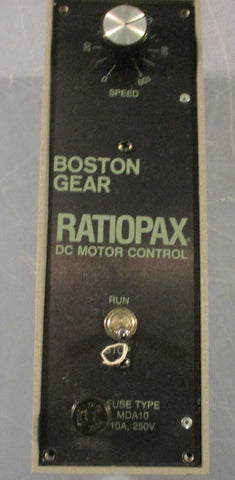 Boston Gear DC Motor Control Ratiopax RP1 1/2HP Max 115VAC 10A Line Input