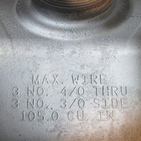 Appleton T68 Conduit Body 2" 3 Port FM8 Grayloy Iron T Body  NWOB