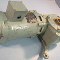 Baldor VM3546T Motor 1725RPM 1HP 60Hz W/ Morse Gear Reducer 25GSA 20:1 Ratio