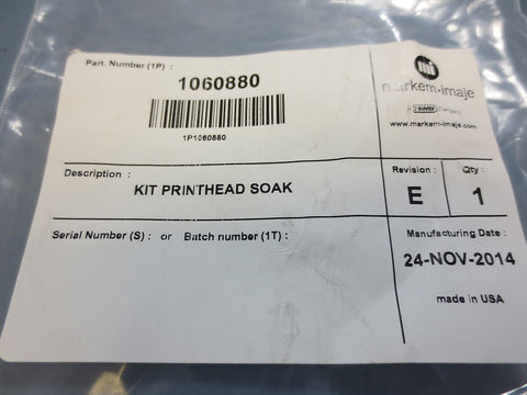 Markem 1060880 Print Head Soak Kit