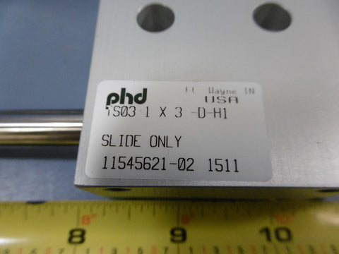 PHD TS031X3 DH1 Pneumatic Linear Slider No Cylinder Only Slider