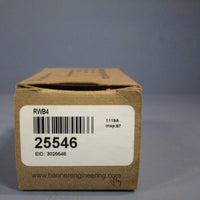 BANNER RWB4 PHOTOELECTRIC SENSOR WIRING BASE 25546