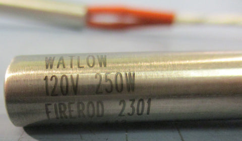 Watlow G2A47L12 Firerod Cartridge Heater 120V 250W 3/8" Dia 2" L Lot of 2