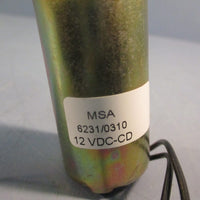 MSA 12VDCCD Solenoid Valve 6231/0310 Threaded Mount End 12VDC