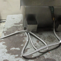 SaniLav 504 Hands Free Stainless Steel Sink w/ Double Knee Pedal 16 x 16 x 10"