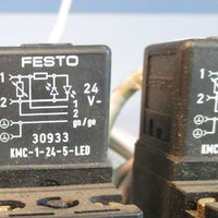 Festo 9 Spot Manifold Assembly w/ 10 Valve Units and 2 Regulators