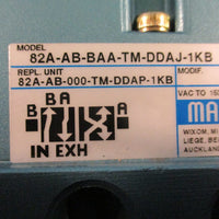 Mac Valves Inc 82AABBAATMDDAJ1KB Solenoid Valve 150 PSI 24VDC 5.4W