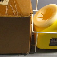 Stanley 11081 Blade Disposal Kit Yellow Container w/ White Wire Rack 11080