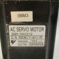 Yaskawa Electric SGM-04A312 AC Servo Motor NWOB