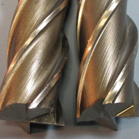 Lot of 2 Putnam 11/4" HS 4 Flute 3" LOC Lead 6.802 & 6.623 End Mills