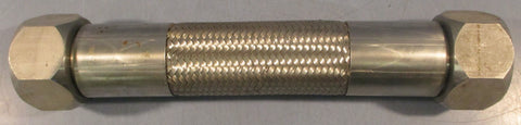 Flexible Metal Hose Assembly 15" Long 27/16" Outside Diameter