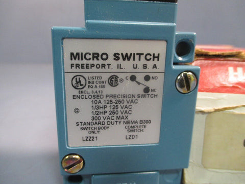 Honeywell Micro Switch Enclosed Precision Switch, 300VAC LZD1 9803