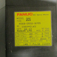 Fanuc 20S AC Servo Motor A06B-0502-B755 3 Phase, 146 Volts and 2000 RPM NWOB
