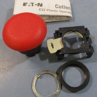 (Lot of 3) Eaton Cutler Hammer E22LPB2 Ser A1 40mm Mushroom 2Pos PushPull Btn.