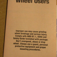 Norton 3SG80IVS Grinding Wheel 11.260" x 3"  .960" Rim 66253139315 1865RPM Max