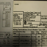 Eaton NZMB2-A63-BT-NA Circuit Breaker Moeller Series 3 Pole 63A 440VAC